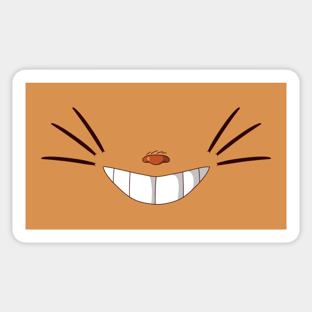 Smile cat face mask Sticker by walterorlandi